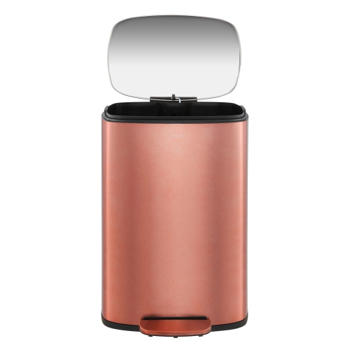 Connor Rectangular Trash Can with Soft-Close Lid and Mini Trash Can