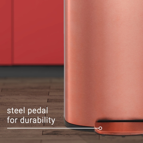 Connor Rectangular Trash Can with Soft-Close Lid and Mini Trash Can