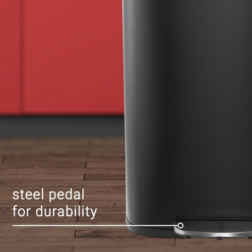 Connor Rectangular Trash Can with Soft-Close Lid and Mini Trash Can