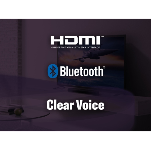 Barre de son intérieure Bluetooth Super compacte SR-C20ABL 2,1 canaux de Yamaha - Noir