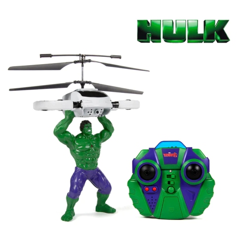 WORLD TECH TOYS  Marvel Avengers Hulk Flying Figure Ir Helicopter