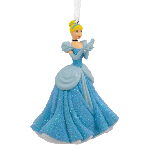 HALLMARK  Christmas Ornament (Disney Princess Cinderella Holding Glass Slipper)