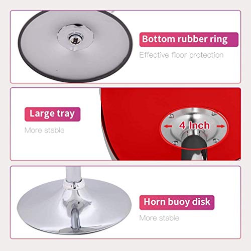 Counter Height Bar Stools Set of 2 PU Leather Swivel BarStools for Kitchen Stool Height Adjustable Counter Stool Barstools Dining Chair with Back