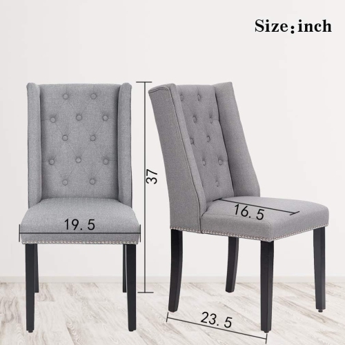 Dining Chairs Set of 2 Dining Room Chairs for Living Room Kitchen Chairs Mid Century Modern Chair upholstered Parsons Chair for Home