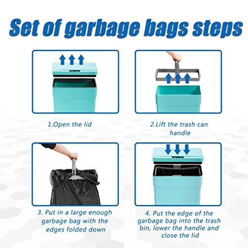 13 Gallon Sensor Garbage Can Kitchen with Lid, Set of 1/2 50L Automatic Trash Can for Kitchen Office Bedroom Indoor Trash Bin