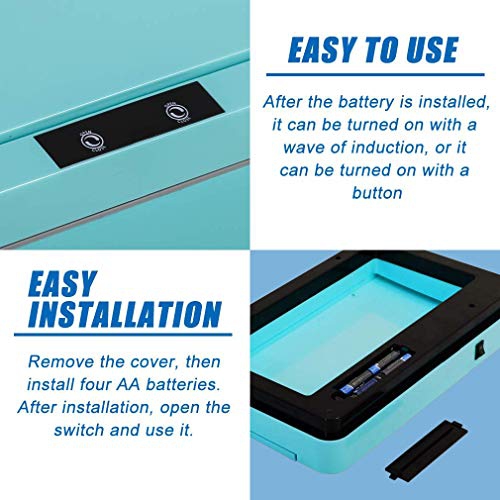 13 Gallon Sensor Garbage Can Kitchen with Lid, Set of 1/2 50L Automatic Trash Can for Kitchen Office Bedroom Indoor Trash Bin