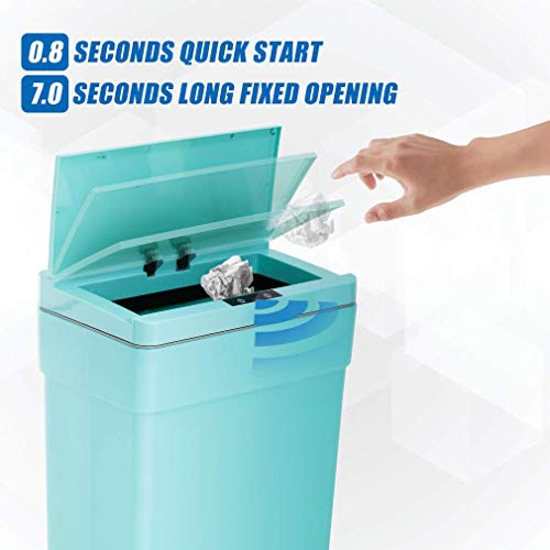 13 Gallon Sensor Garbage Can Kitchen with Lid, Set of 1/2 50L Automatic Trash Can for Kitchen Office Bedroom Indoor Trash Bin