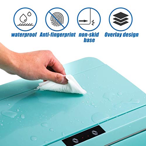 13 Gallon Sensor Garbage Can Kitchen with Lid, Set of 1/2 50L Automatic Trash Can for Kitchen Office Bedroom Indoor Trash Bin