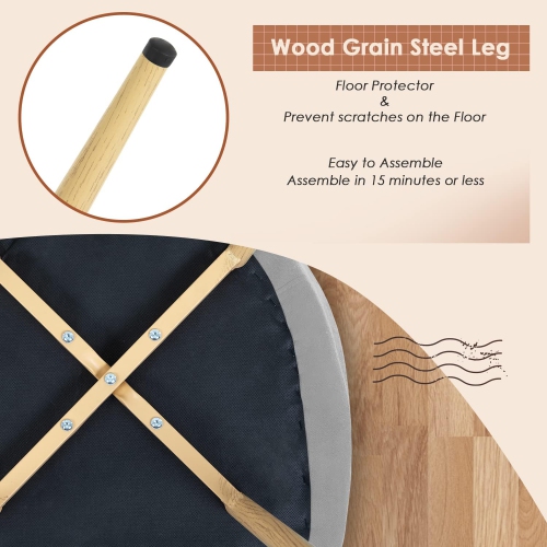 Dining room chair 2-piece set chair metal side chair PU leather armrest side chair 2-piece set for home kitchen bedroom living room metal leg