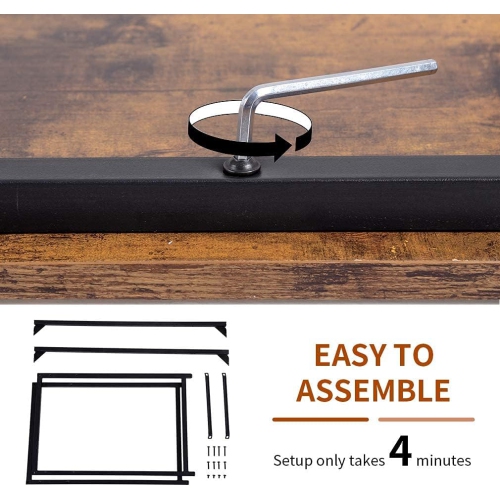 BestOffice Storage Shelf, Computer Drawer Study Writing Table Modern Simple Style Space Saving Design, for Home Office Makeup Vanity Console Desk