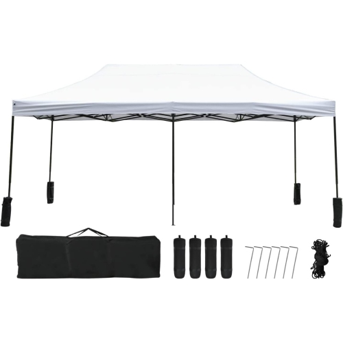 Pop Up Canopy 10x20 pop up Canopy Tent Folding Protable Ez up Canopy Party Tent Sun Shade Wedding Instant Better Air Circulation Outdoor Gazebo with