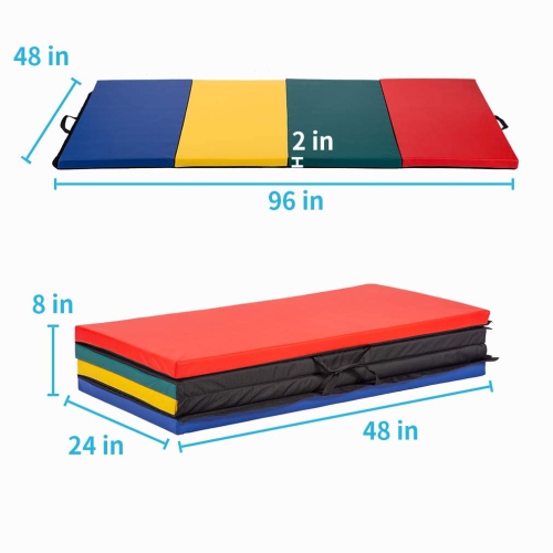 Gymnastics Mats Exercise Mat Tumbling Mats for Gymnastics Gymnastics Mats for Home Yoga Mat Exercise Pad Lightweight Gymnastics Panel Mat for Home
