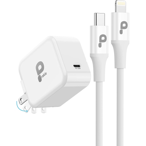 Chargeur rapide Apple 20 W [certifié MFi], bloc chargeur USB C prise de charge  rapide