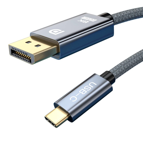 8K USB C to DisplayPort Cable 10Ft, Type C to DP 1.4 Cable