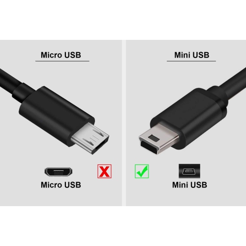 6ft Extra Long Mini USB Cable for Sony Handycam DCR-SR82 / DCR-SR82C / DCR-SR85 / DCR-SR87 / DCR-SX40 /