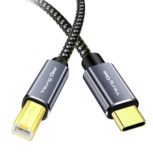 Câble d'imprimante USB-C 30 pi, câble de numériseur USB-C vers USB 2,0  de type B, câble compatible avec Brother