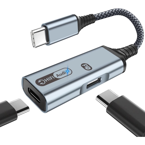 USB-C Splitter (2-in-1 USB C Headset & Charge Adapter)