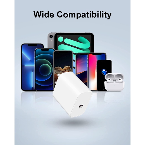USB C Wall Charger, 2Pack 20W iPhone 12 13 Charger Block [MFi Certified] USBC PD Power Adapter Cube Fast