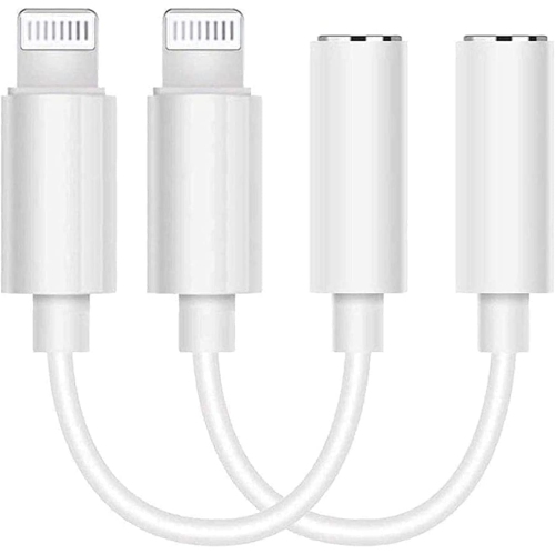[Apple MFi Certified] iPhone Dongle Headphone Adapter, Lightning to 3.5mm Headphone Jack Adapter Audio AUX Connector