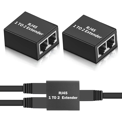 Adaptateur réseau répartiteur de câble Ethernet RJ45 1 à 2