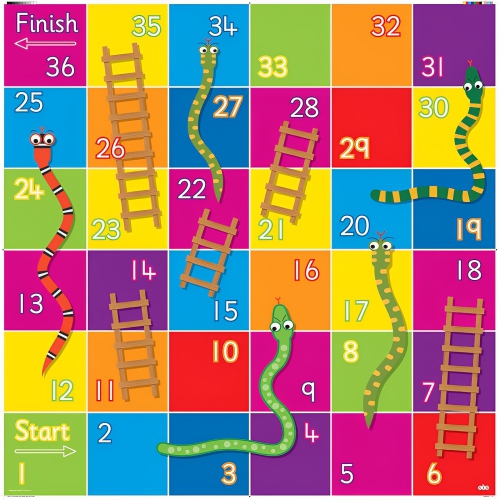 TTS Bee-Bot or Blue-Bot Snakes and Ladders Mat Floor Robots Coding Toy, Kids Educational Programming STEM Learning Game Play Activity Mats Toys