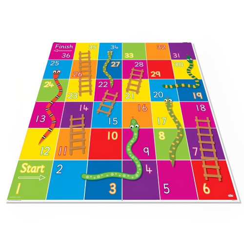 TTS Bee-Bot or Blue-Bot Snakes and Ladders Mat Floor Robots Coding Toy, Kids Educational Programming STEM Learning Game Play Activity Mats Toys