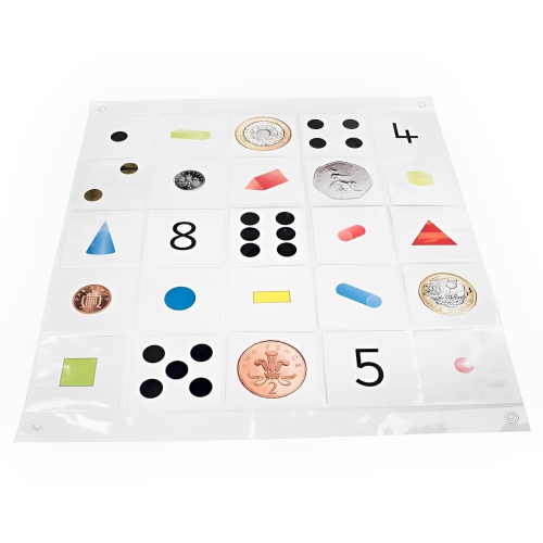 TTS – Tapis de poche transparent 5x5 pour le robot de programmation Blue-Bot d’Bee-Bot, jouets de jeu éducatifs STIM programmables avec robots