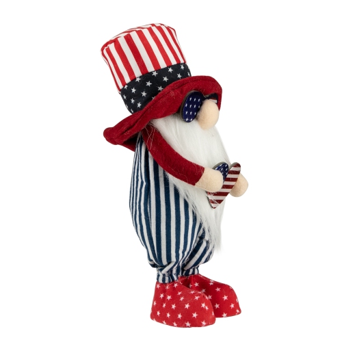 12.25" Patriotic Heart 4th of July Americana Gnome