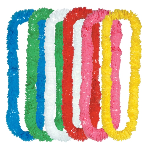 PARTY CENTRAL  Club Pack Of 72 Vibrantly-Colored Soft-Twist Leis Party Decorations 36" In Multicolor
