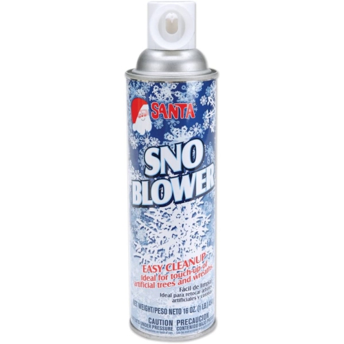 Vaporisateur de neige de Noël bleu et blanc - 16 oz