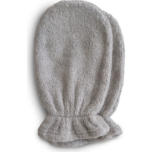 Mushie 2-Pack Organic Cotton Bath Mitts - Grey