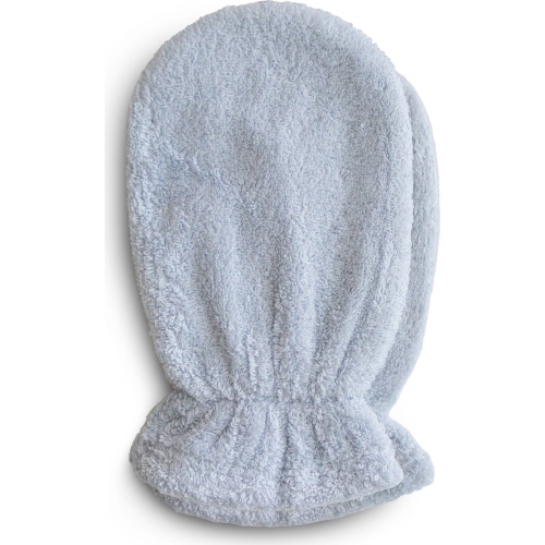 Mushie 2-Pack Organic Cotton Bath Mitts - Baby Blue