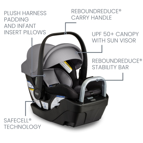 Britax Willow S Infant Car Seat - Graphite Onyx