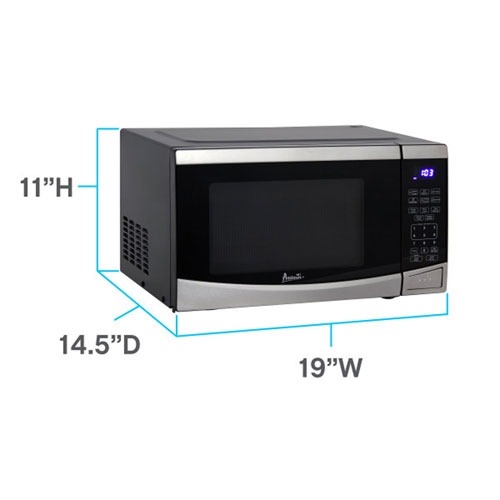 Avanti 0.9 Cu. Ft. Microwave - Stainless Steel
