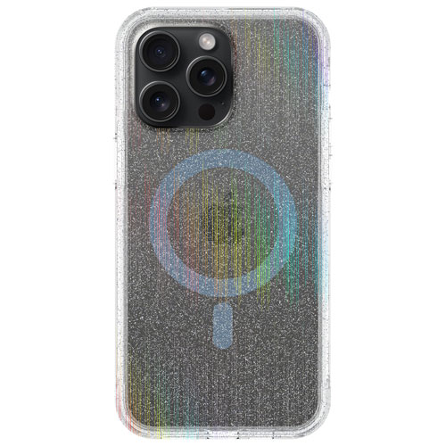 Incipio Forme Fitted Hard Shell Case with MagSafe for iPhone 15 Pro Max - Silver Glitter