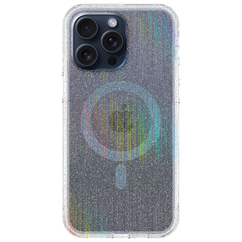 Incipio Forme Fitted Hard Shell Case with MagSafe for iPhone 15 Pro Max - Silver Glitter