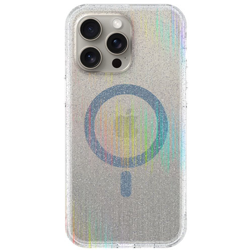 Incipio Forme Fitted Hard Shell Case with MagSafe for iPhone 15 Pro Max - Silver Glitter