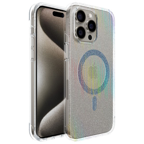 Incipio Forme Fitted Hard Shell Case with MagSafe for iPhone 15 Pro Max - Silver Glitter