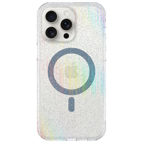 Incipio Forme Fitted Hard Shell Case with MagSafe for iPhone 15 Pro Max - Silver Glitter