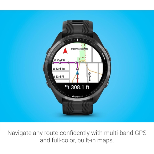 Garmin Forerunner 965 47mm GPS Watch with Heart Rate Monitor - Black/Powder Grey by GARMIN - Open Box condition - Image 5