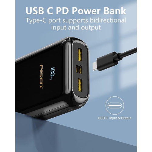 PISEN 20000mAh Charger Power Bank 22.5W