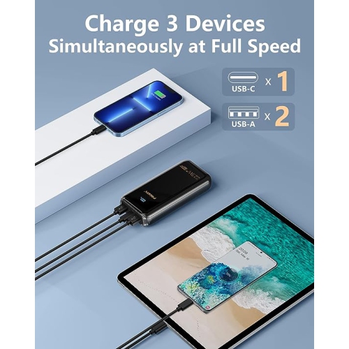 PISEN 20000mAh Charger Power Bank 22.5W