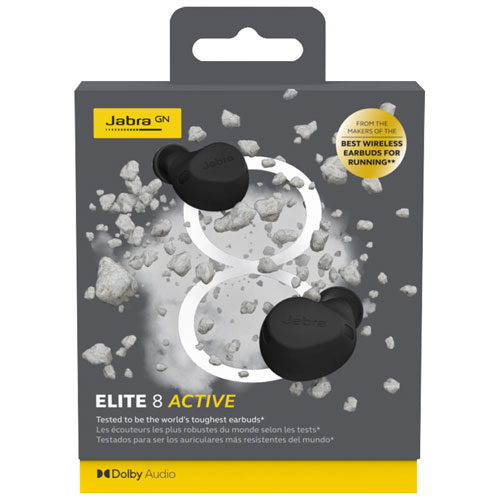 Jabra Elite 8 Active Military Grade HearThrough In-Ear True Wireless Earbuds - Black - Only at Best Buy