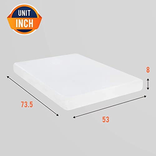 Mattress, Memory Foam Mattress 8 Inch Gel Mattress Full for Cool Sleep Pressure Relief, Medium Firm Mattress CertiPUR-US