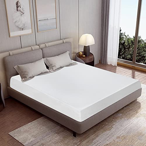 King Mattress 10 inch Gel Memory Foam Mattress for Cool Sleep and Pressure Relief, Medium Firm Mattresses CertiPUR-US Certified/Bed-in-a-Box/Pressure