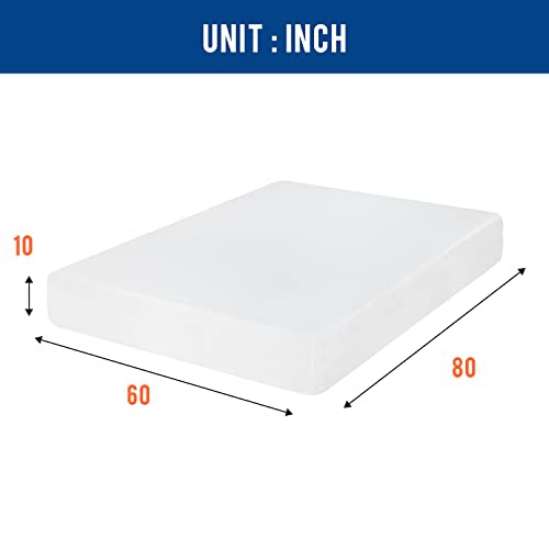 Queen Mattress 10 inch Gel Memory Foam Mattress for Cool Sleep and Pressure Relief, Medium Firm Mattresses CertiPUR-US