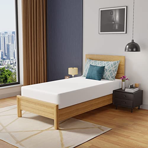 10 Inch Memory Foam Mattress Twin Mattress Wave Comfort Foam Mattress CertiPUR-US Certified,Removable Soft Cover,mattresses for Bed Frame,Bunk