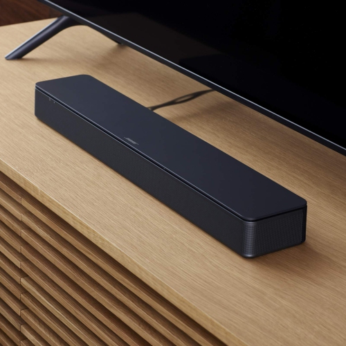 Haut-parleur de téléviseur de Bose – petite barre de son avec connectivités Bluetooth et HDMI-ARC, noir. Comprend la télécommande