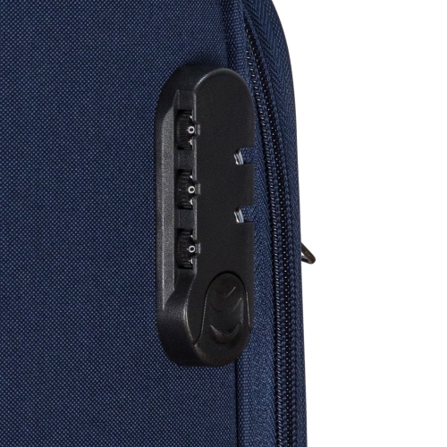 Club Rochelier 3 Piece SET Soft Side Luggage with Contrast Handles, Navy and Yellow