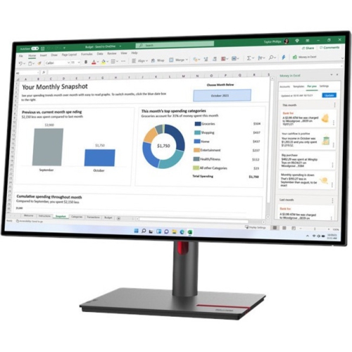 LENOVO  P27H-30 Thinkvision P27H-30 Widescreen Lcd Monitor (63A1Zar1Us)
